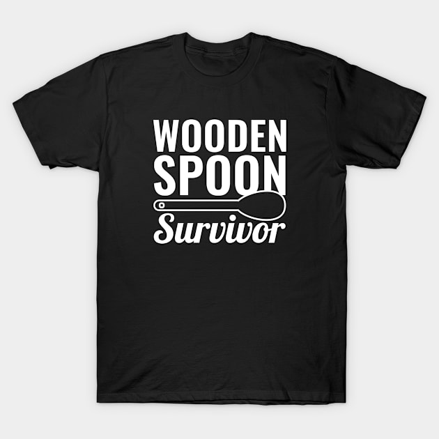 Wooden Spoon Survivor T-Shirt by VectorPlanet